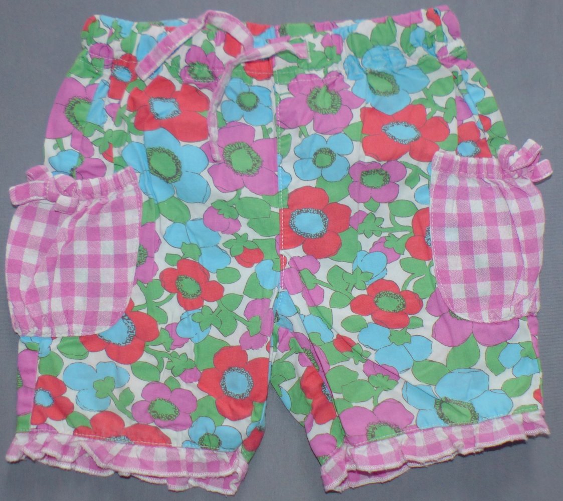 Baby Boden Short 74 80 6-12 M Hose Shorts Hot Pants Blumen w Neu