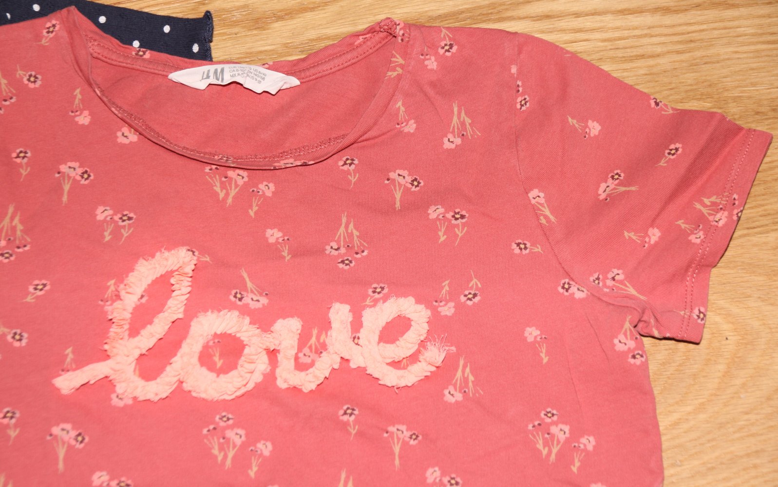 H&M / Yigga 3 x T-Shirt 134 140 Shirts Top Tops rosa blau braun w Neu