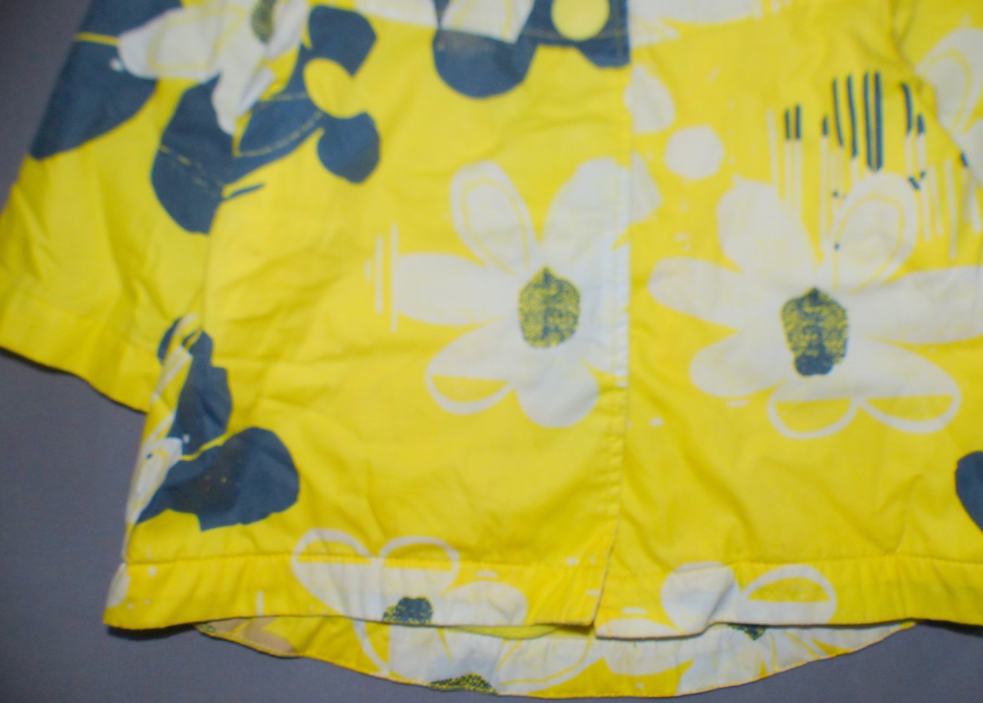 NEXT Übergangsjacke Mantel 68 74 6-9 M Jacke Blumen gelb w Neu