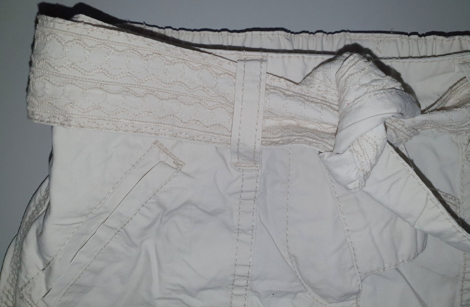 H&M Logg Cargo Rock Röckchen 98 104 3-4 J Kleid creme beige w Neu