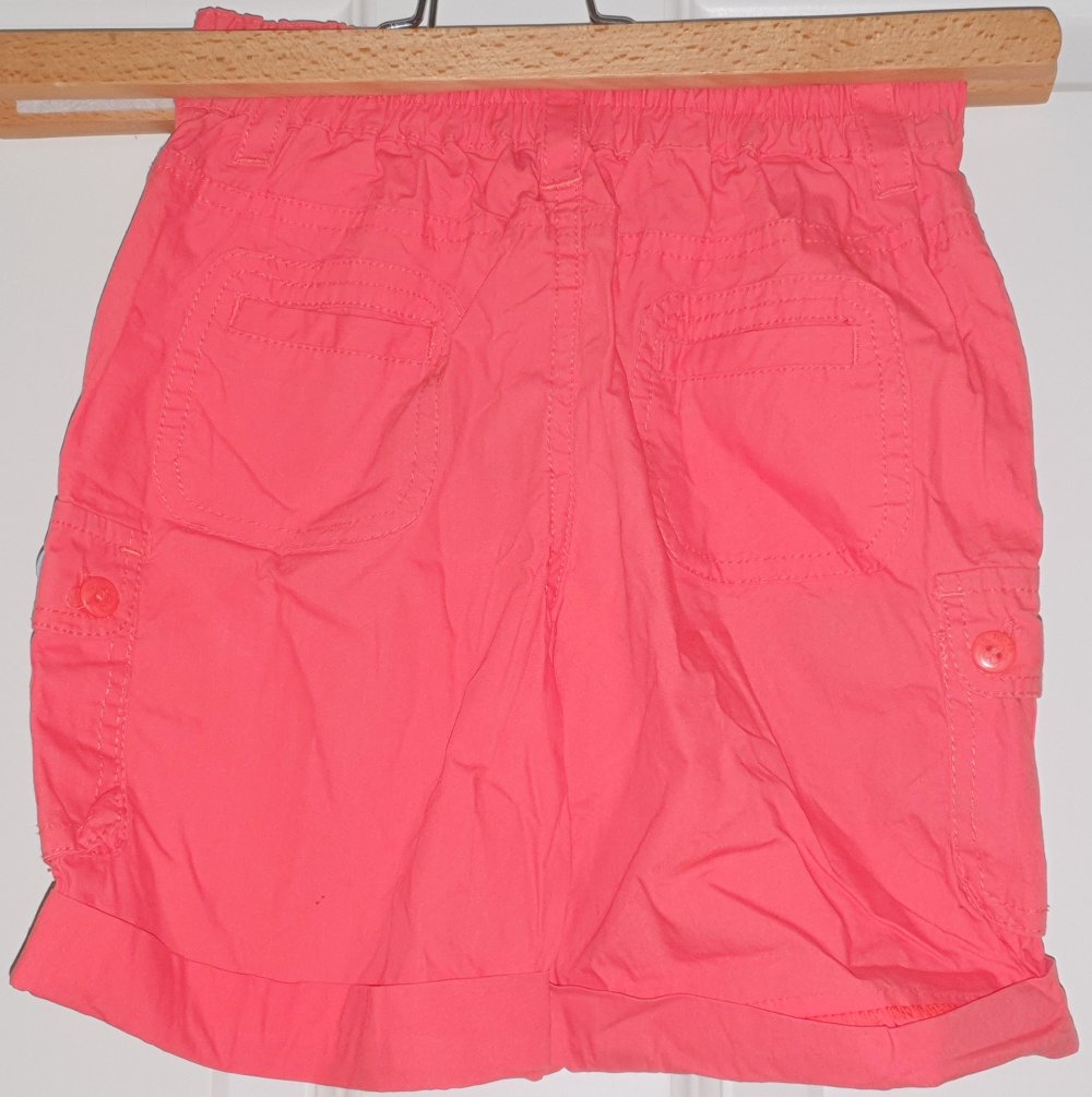 5.10.15. Short 110 116 Hose Shorts Hot Pants Korallen rot Neu!