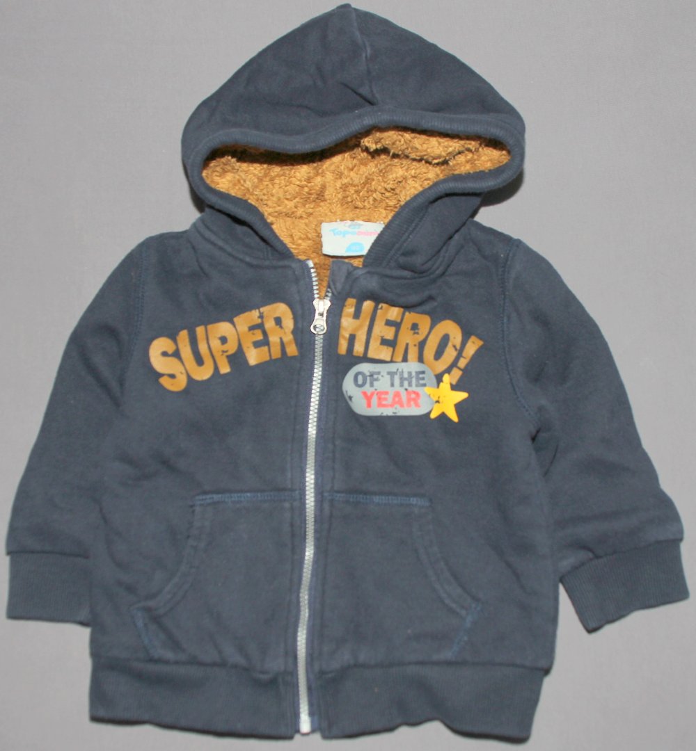 Topomini Kapuzen Jäckchen 74 80 Jacke Junge warm blau w Neu