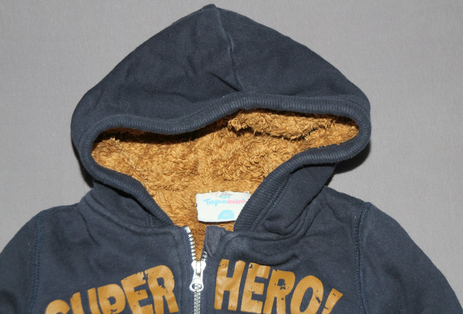 Topomini Kapuzen Jäckchen 74 80 Jacke Junge warm blau w Neu