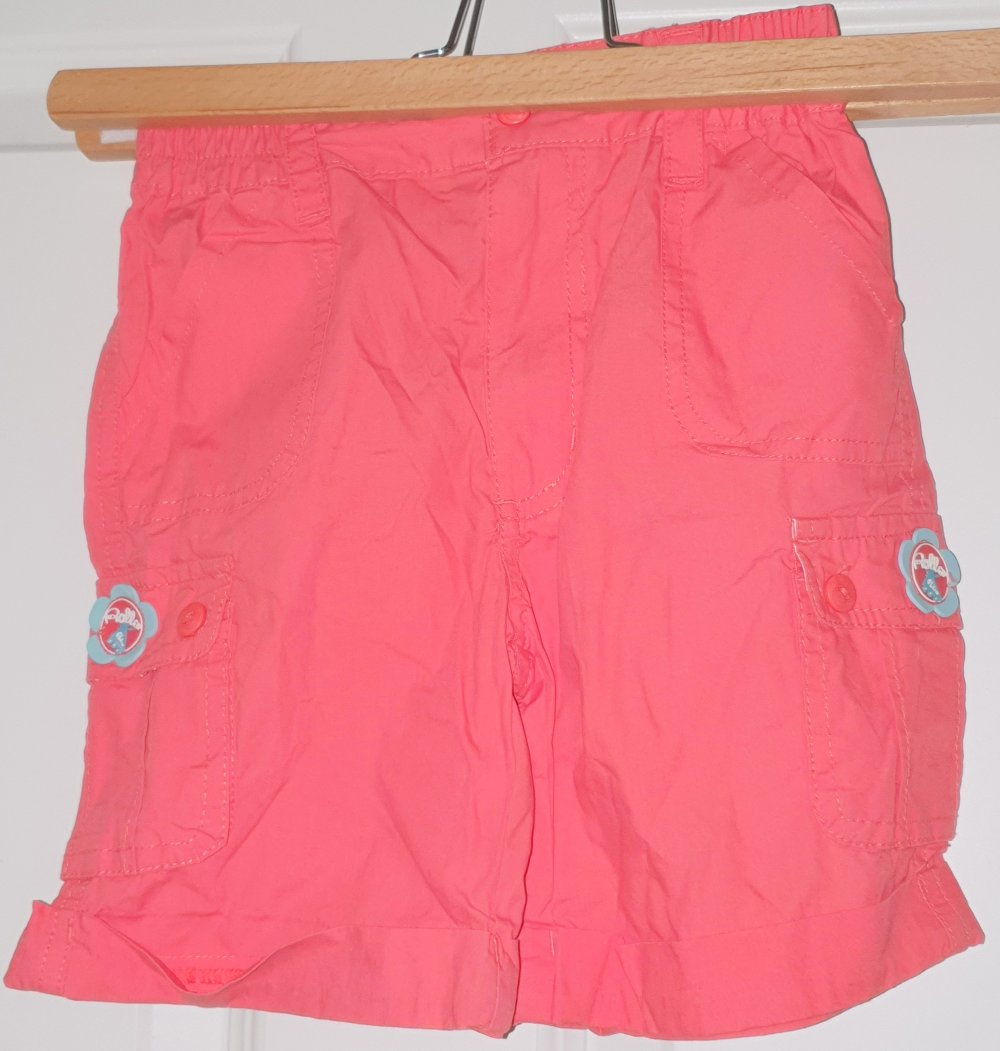 5.10.15. Short 110 116 Hose Shorts Hot Pants Korallen rot Neu!