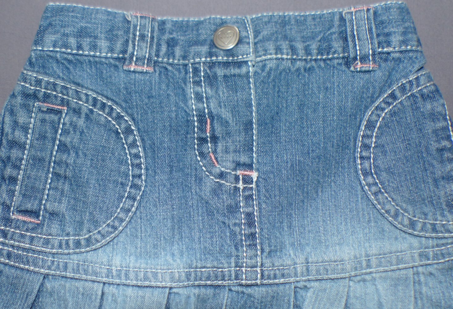 NEXT Jeans Rock Röckchen 68 74 6-9 M sweet blau traumhaft Mode UK w Neu