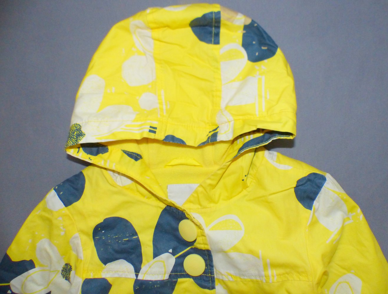 NEXT Übergangsjacke Mantel 68 74 6-9 M Jacke Blumen gelb w Neu