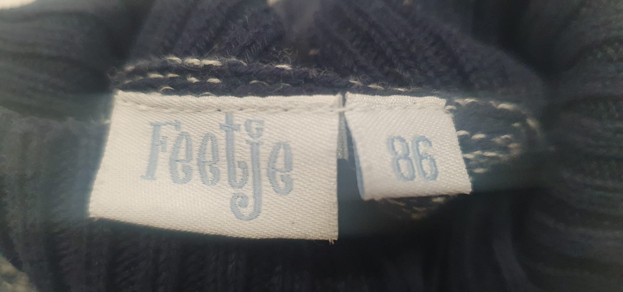 Feetje Pullover 80 86 Pulli Sweatshirt Sweati blau weiß w Neu