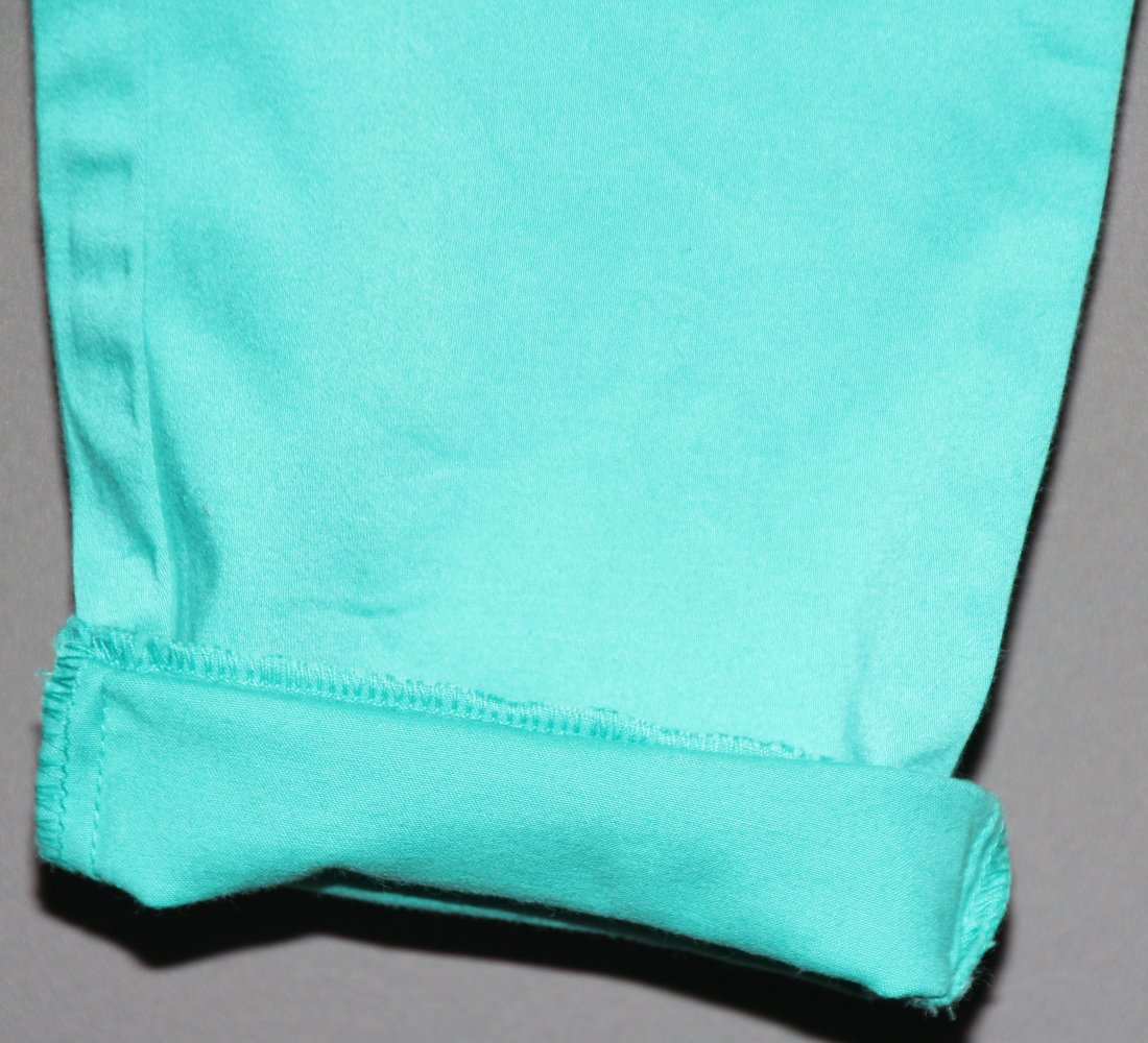 Zara Girls Hose 146 152 Stretch mint grün Kordel Gürtel w Neu