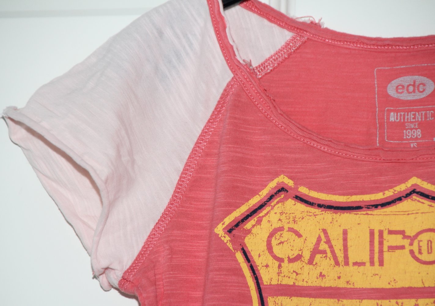 edc by Esprit T - Shirt XS 128 134 Mädchen Longsleeve Retro w Neu