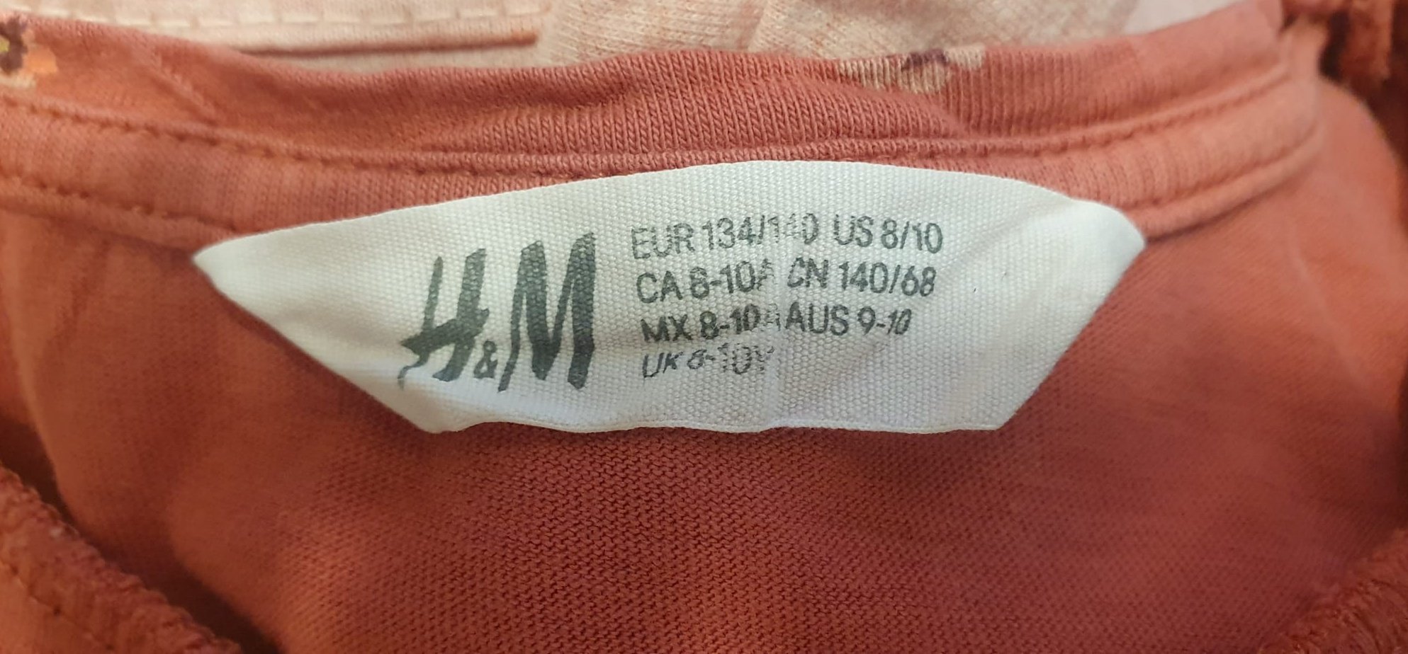 H&M / Yigga 3 x T-Shirt 134 140 Shirts Top Tops rosa blau braun w Neu