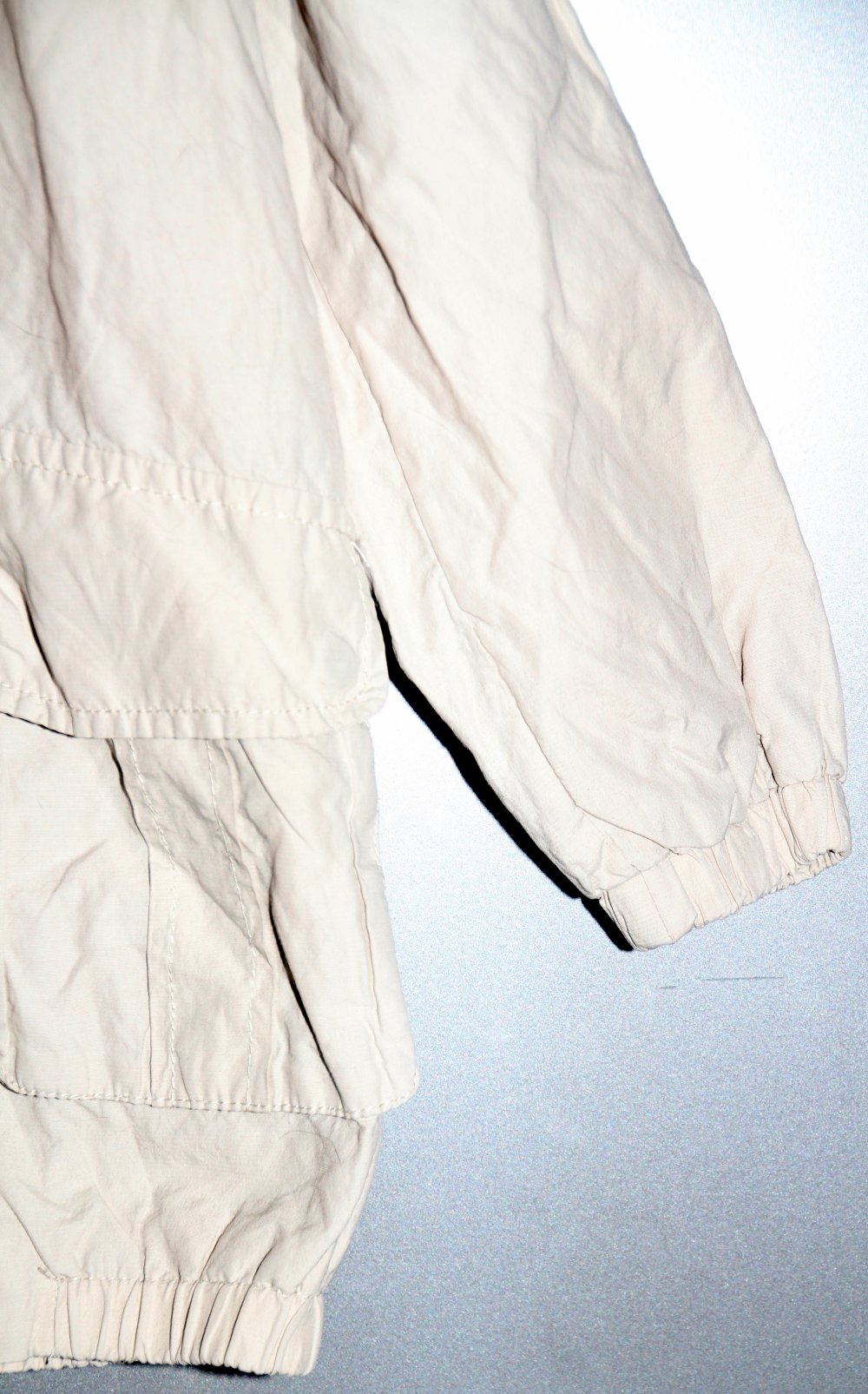 Yigga leichte Jacke Mantel 128 134 Kapuze Jäckchen beige grau w Neu