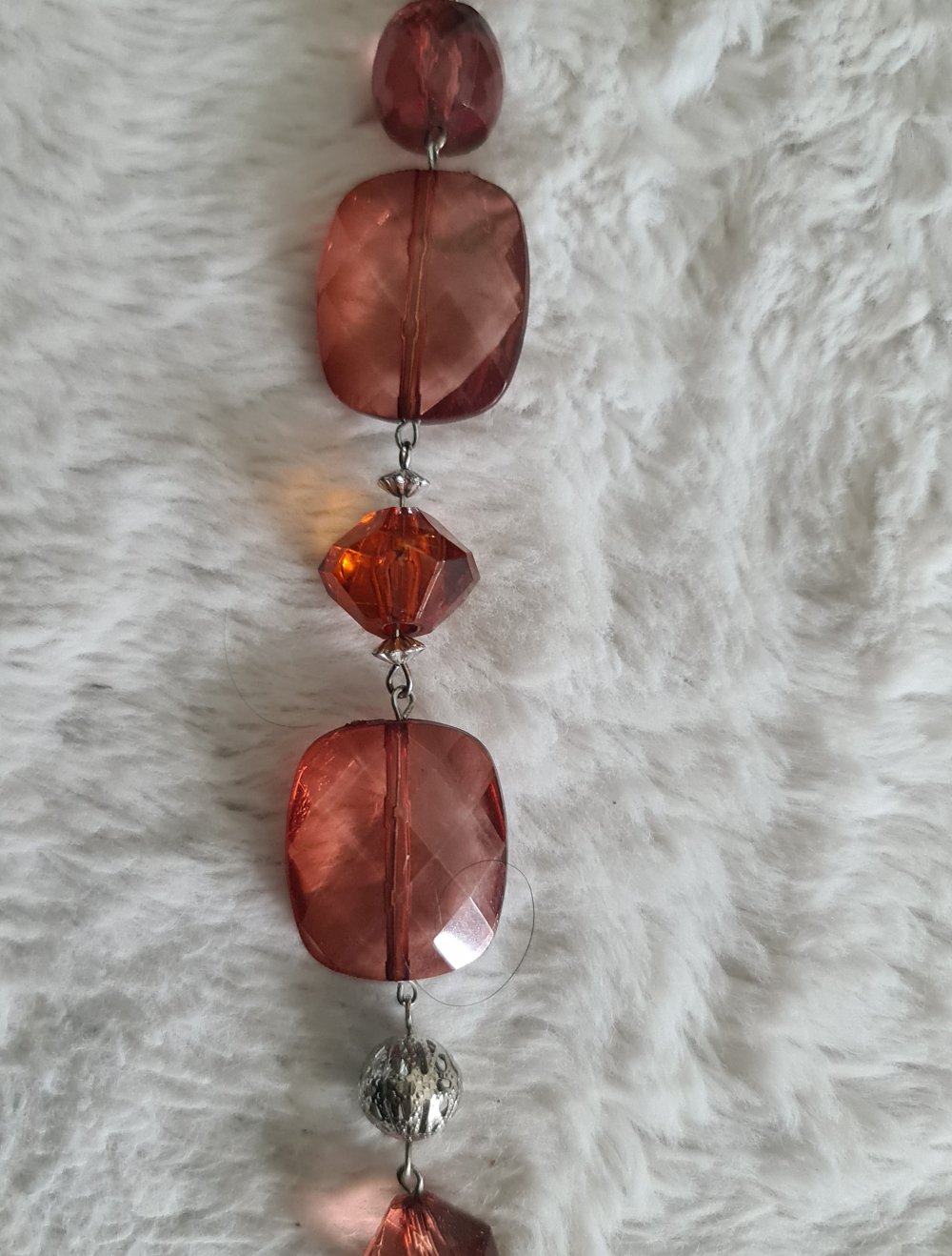 Lange Halskette Kette mit Steinen