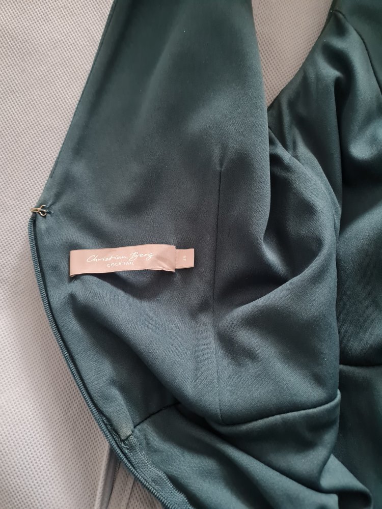 Abendkleid /Ballkleid /Abiball-Kleid petrol/türkis Glitzerelemente