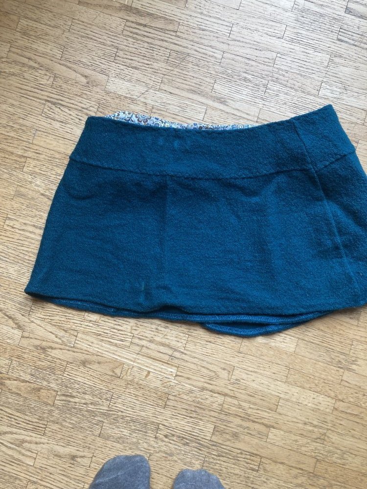 Wickelrock türkis mit Knöpfen