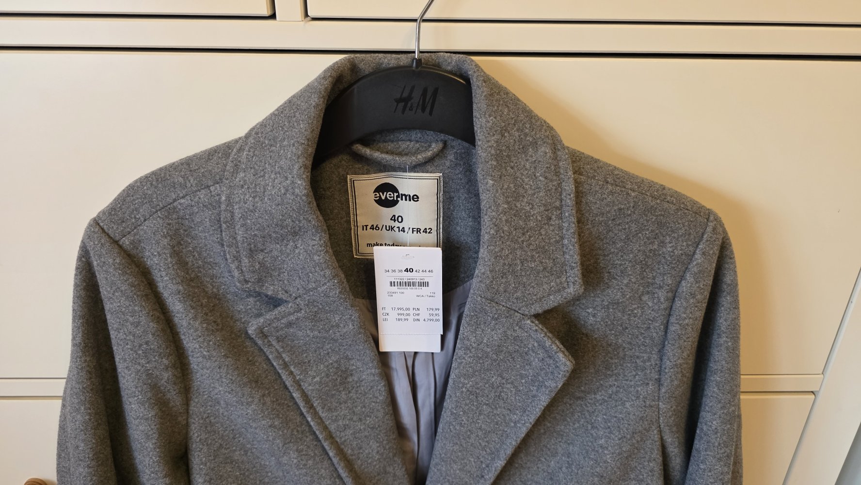 NEU Mantel in Woll-Optik in Gr. 40