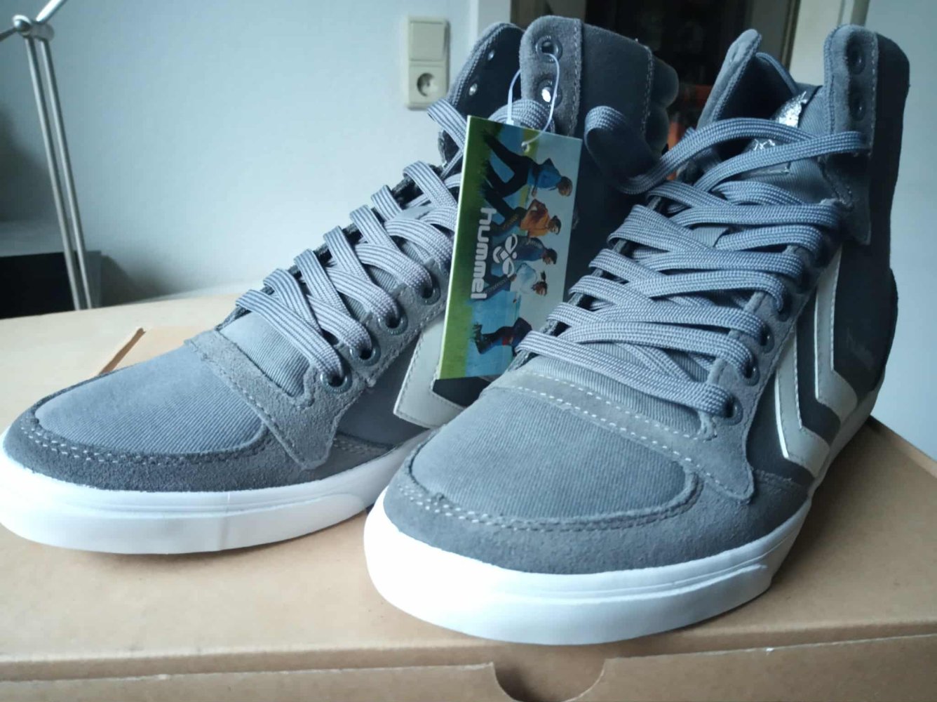 Sneaker Hummel Slimmer Stadil High in grau, blau und schwarz NEU! VB!