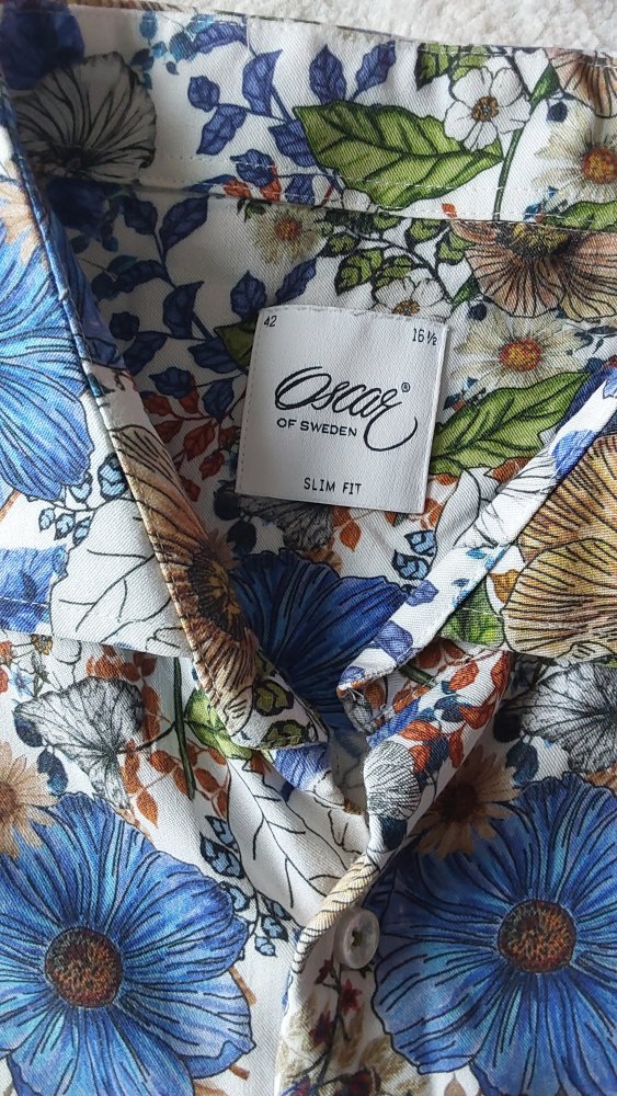 Vintage herrenhemd von Oscar of Sweden 