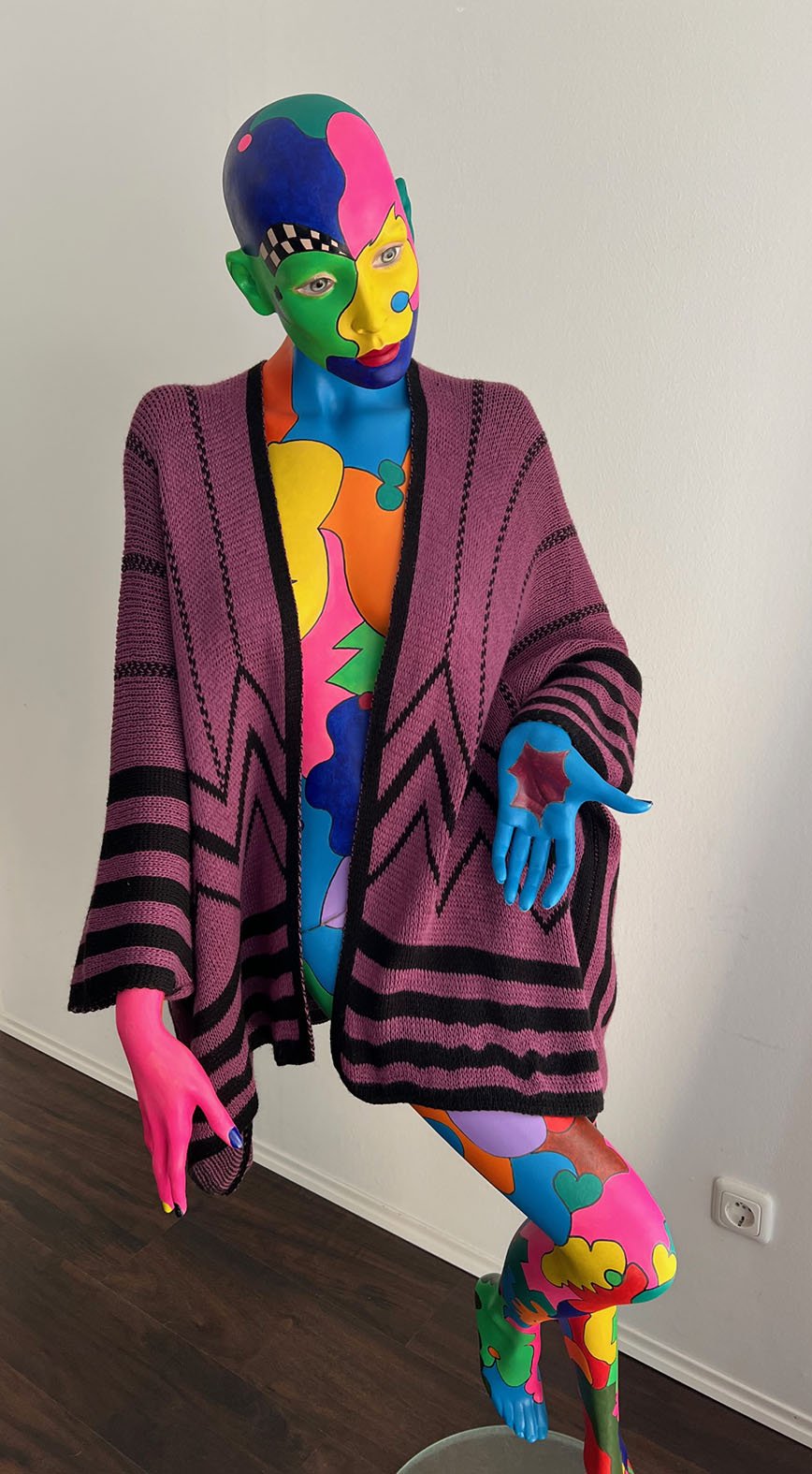 Poncho mit ganz tollem Muster