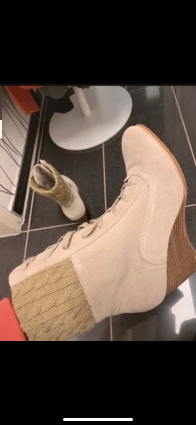 Stiefeletten Gr.39 Esprit neu echt Leder 