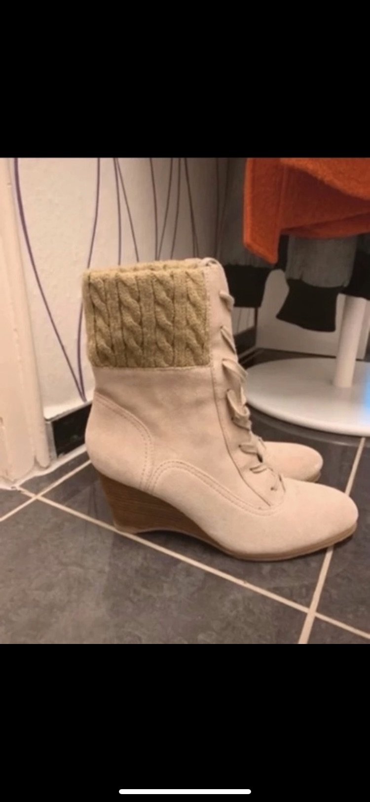 Stiefeletten Gr.39 Esprit neu echt Leder 