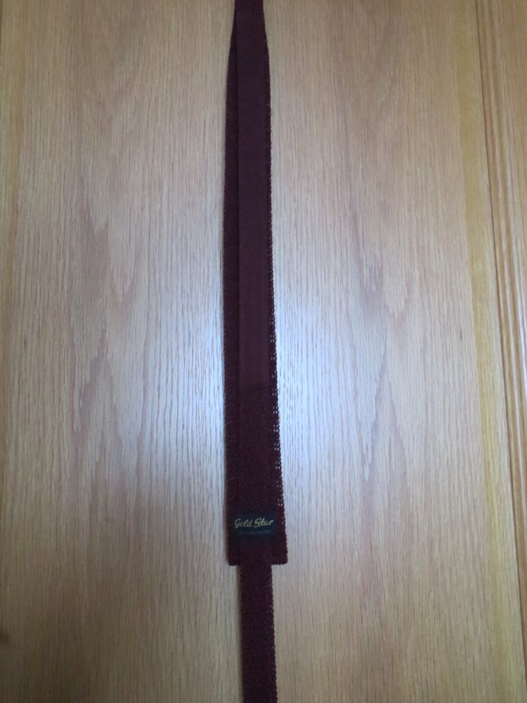 Krawatte, bordeaux, Gold Star