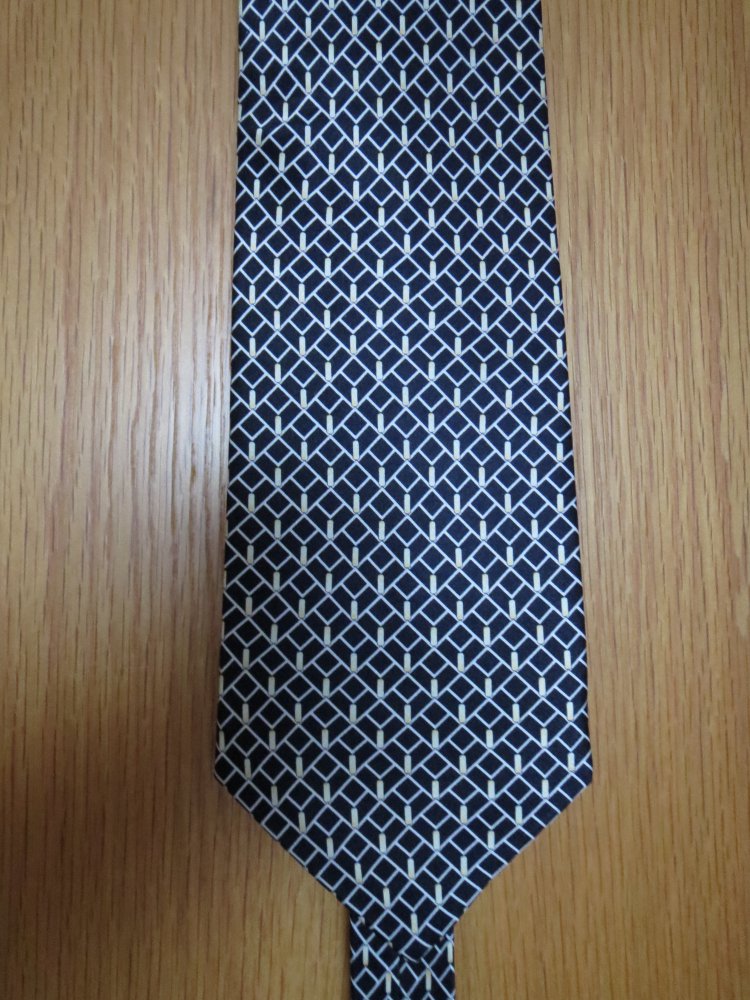 Krawatte, dunkelblau gemustert, Venus line