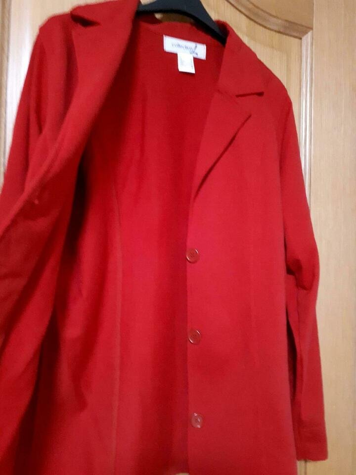 Jersey-Blazer, Gr. 40/M, rot
