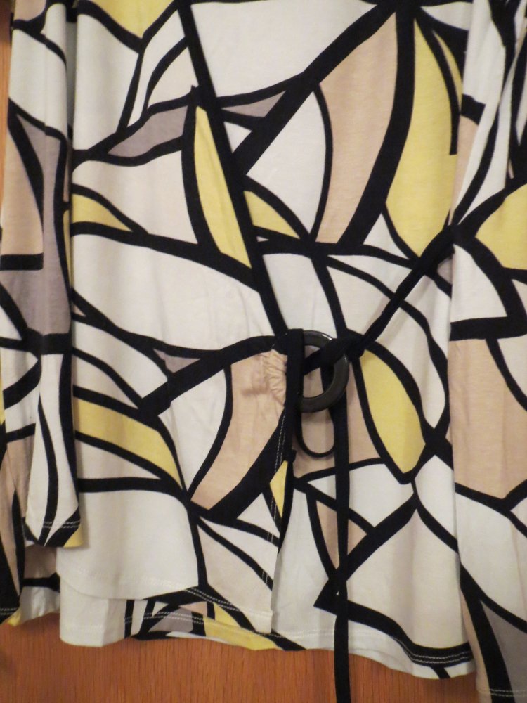 2-Teiler Bluse und Rock, Gr.42/44, bunt