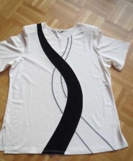 2-Teiler, Hose, Oberteil, Gr.42/44, neu, ecru