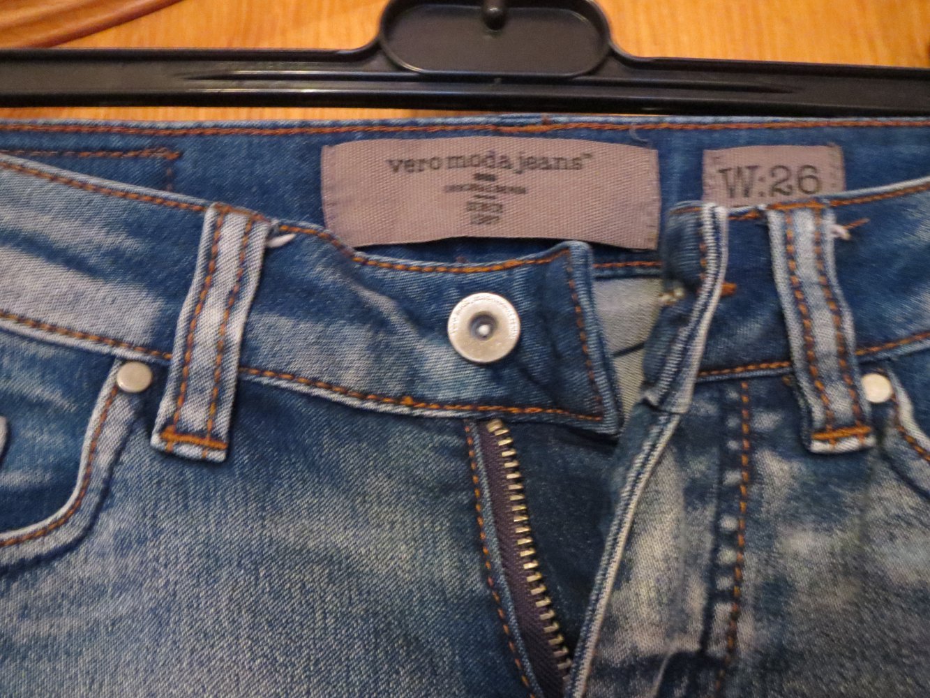 Jeans, W26/ L32, blau