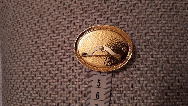 Brosche, Vintage, oval