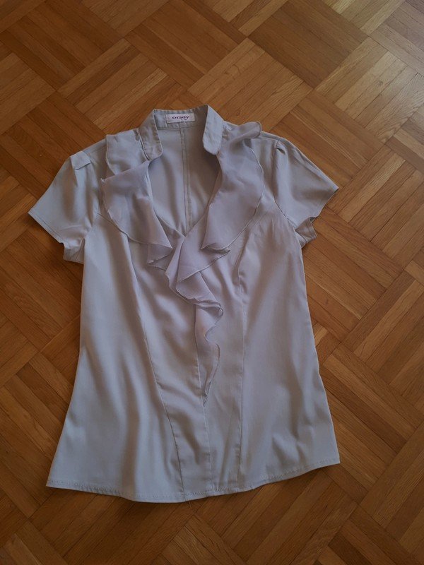 Bluse, Gr.34/36, grau