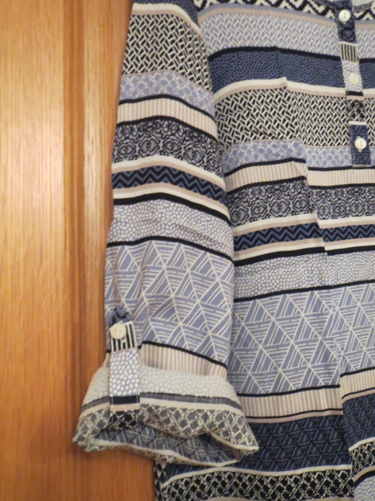 Bluse, Tunika, Gr.42/M, Schlupfbluse, blau