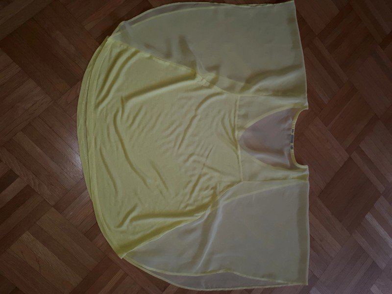 Bluse, Gr.36/S, gelb