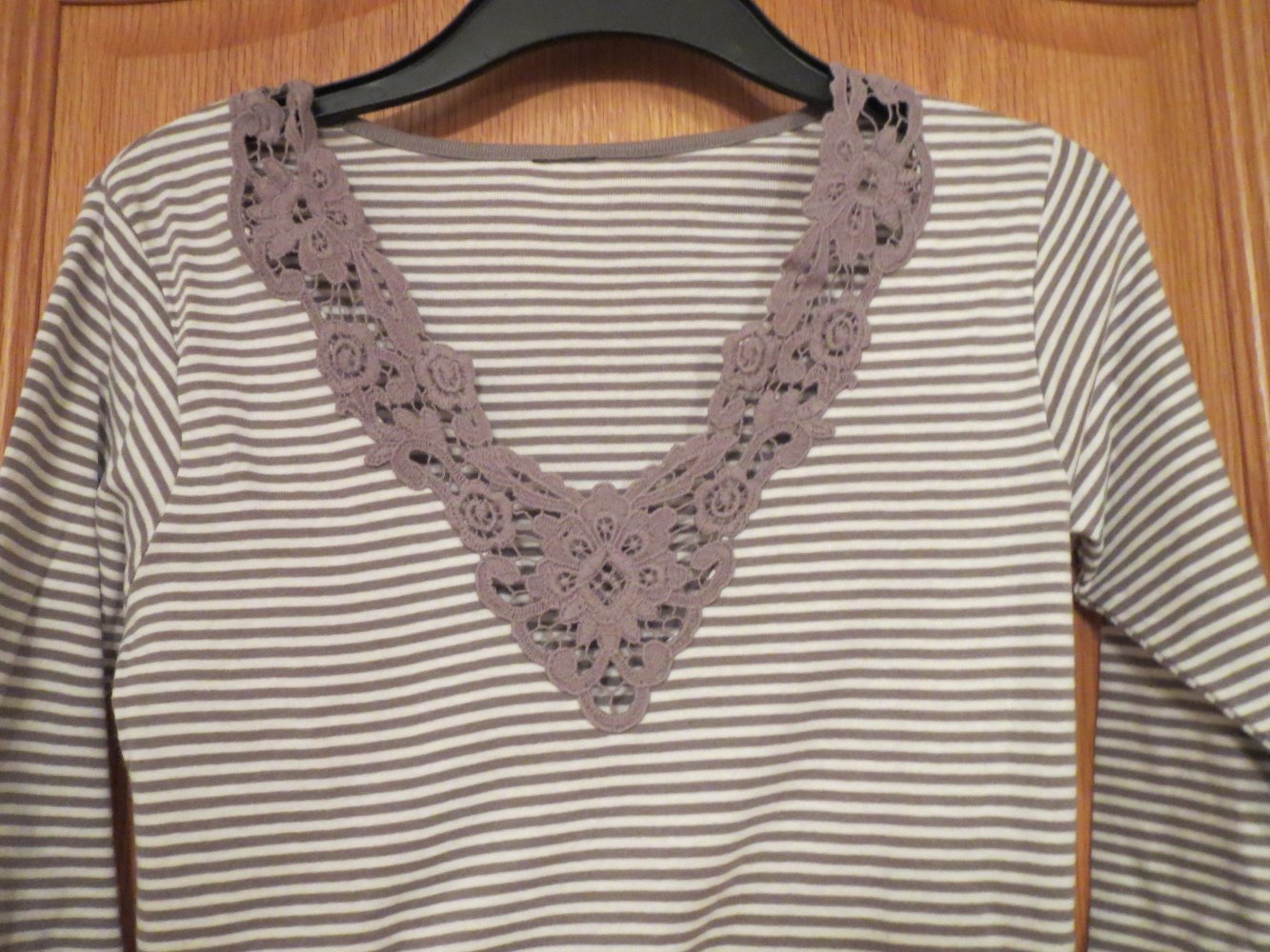 Shirt, Gr.38/M, gestreift, Langarm