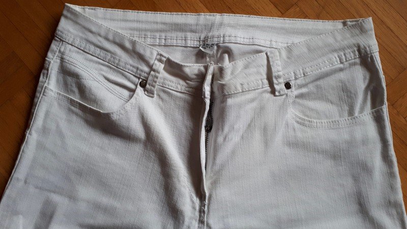 Hose, Jeans, Gr.42, weiß