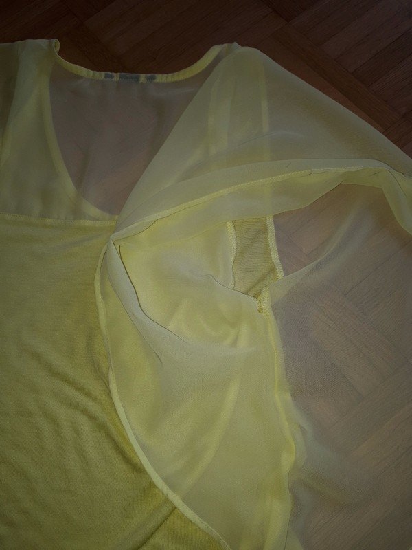Bluse, Gr.36/S, gelb