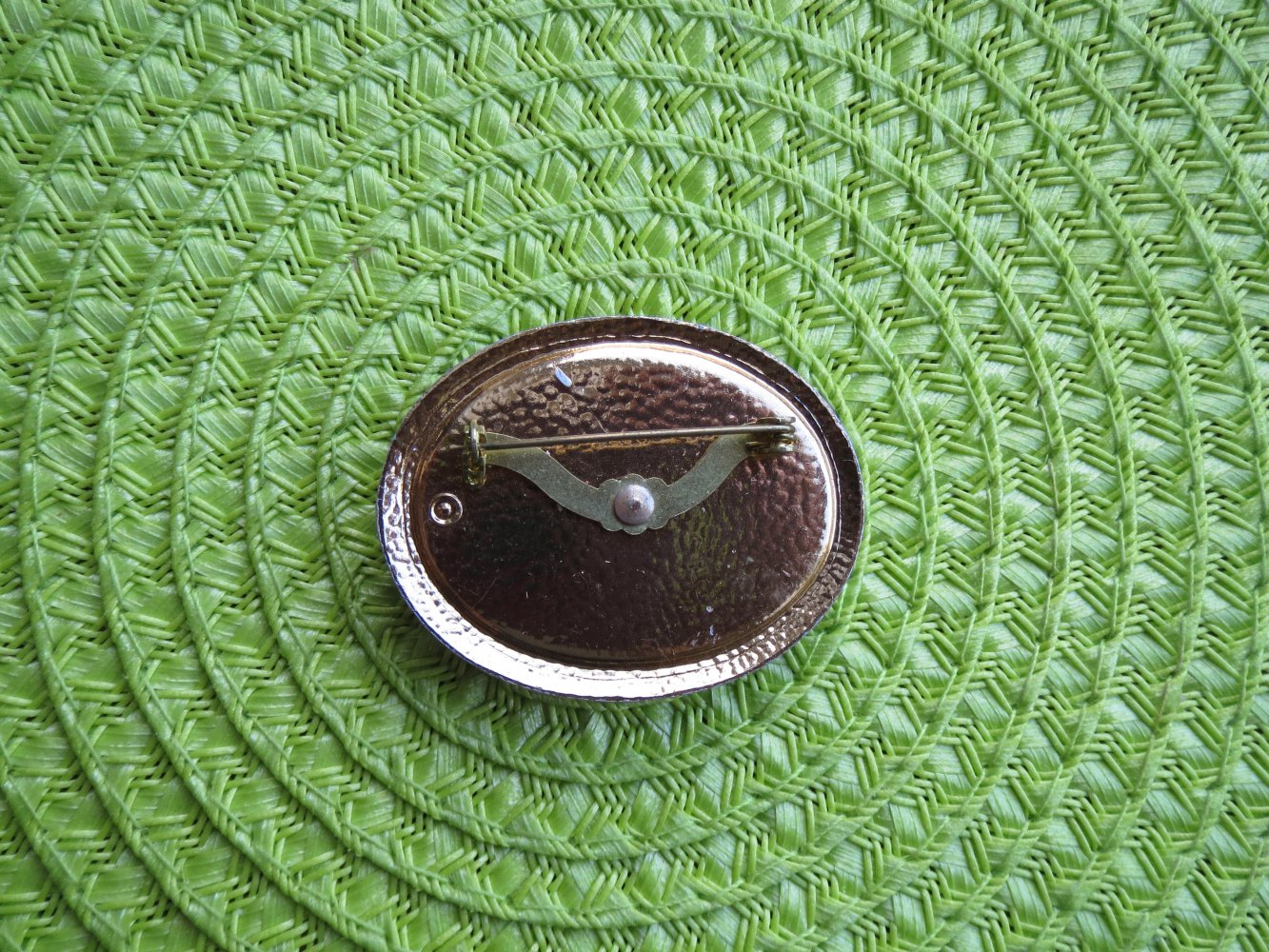 Brosche, Vintage, oval