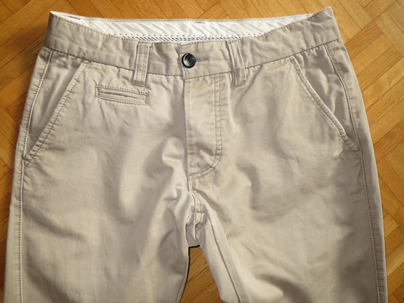 Hose, Chinohose, Gr.31/32, beige