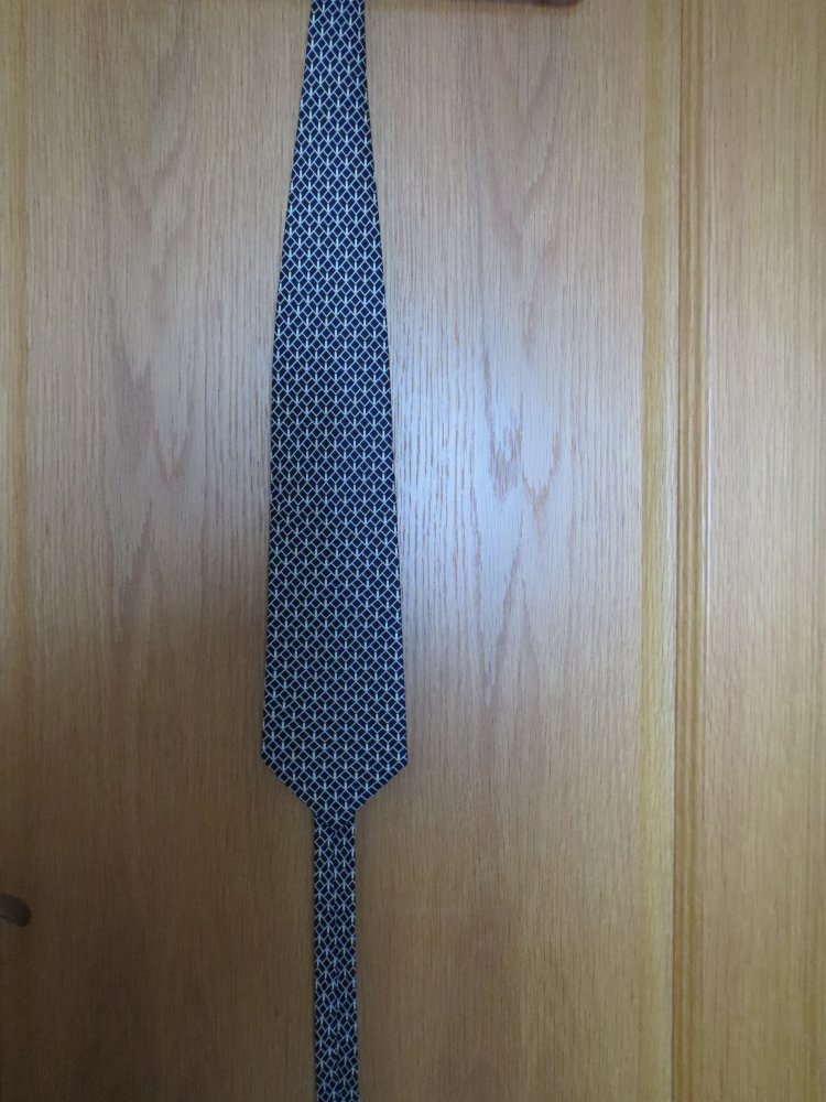 Krawatte, dunkelblau gemustert, Venus line