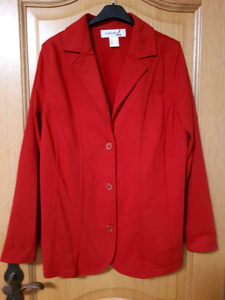Jersey-Blazer, Gr. 40/M, rot