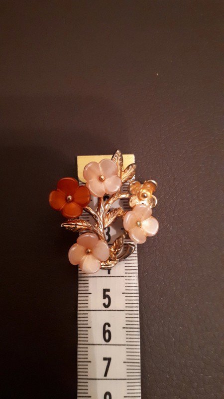 Brosche, Vintage, Blumen