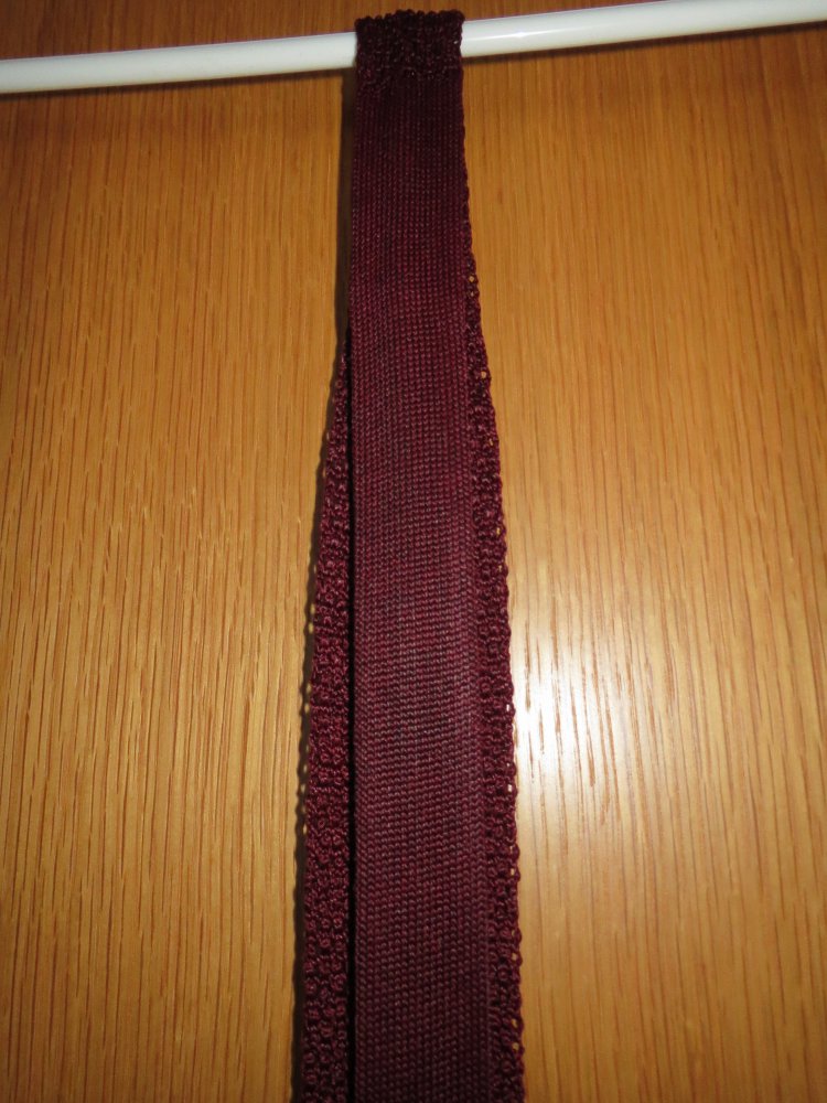 Krawatte, bordeaux, Gold Star