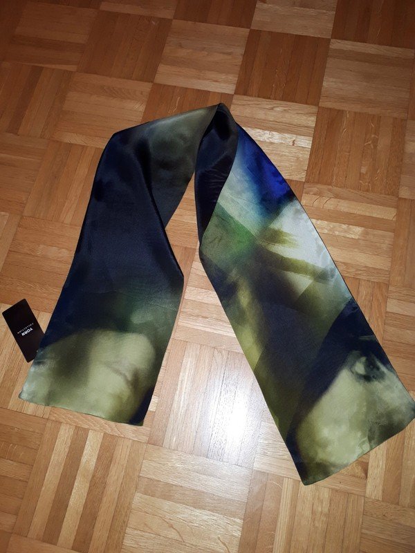 Kleid mit Schal, Gr.42/M, Etuikleid, sehr schick