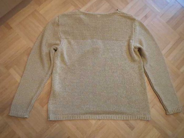 Strickpulli/ V-Ausschnitt,/ beige