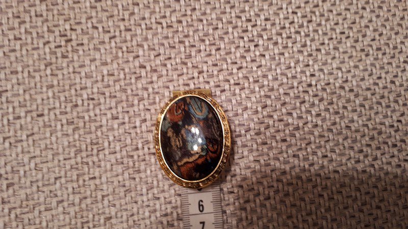 Brosche, Vintage, oval