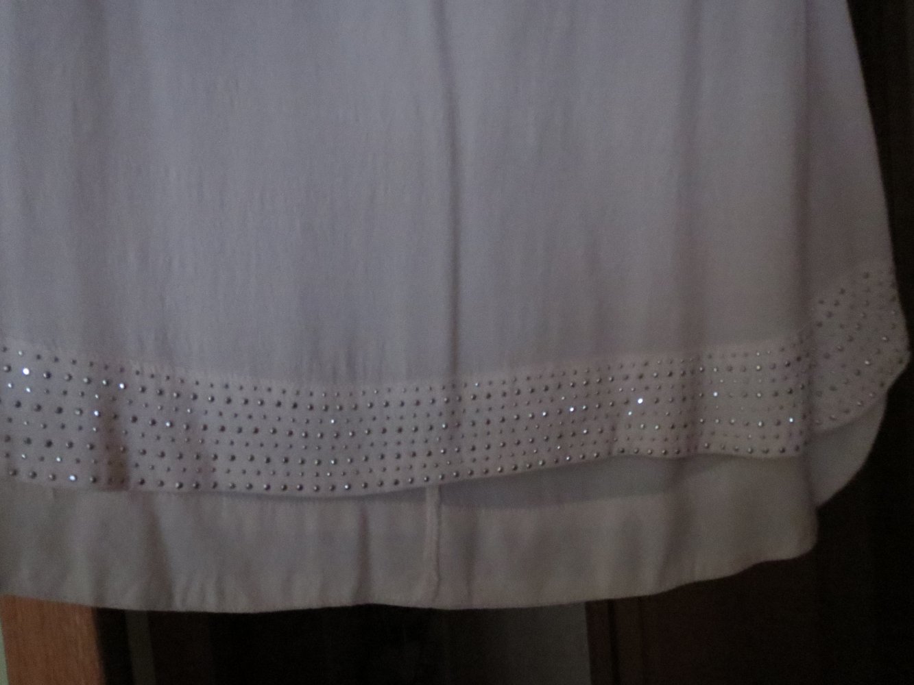 Bluse, Gr. 42/M, ecru, sehr schick
