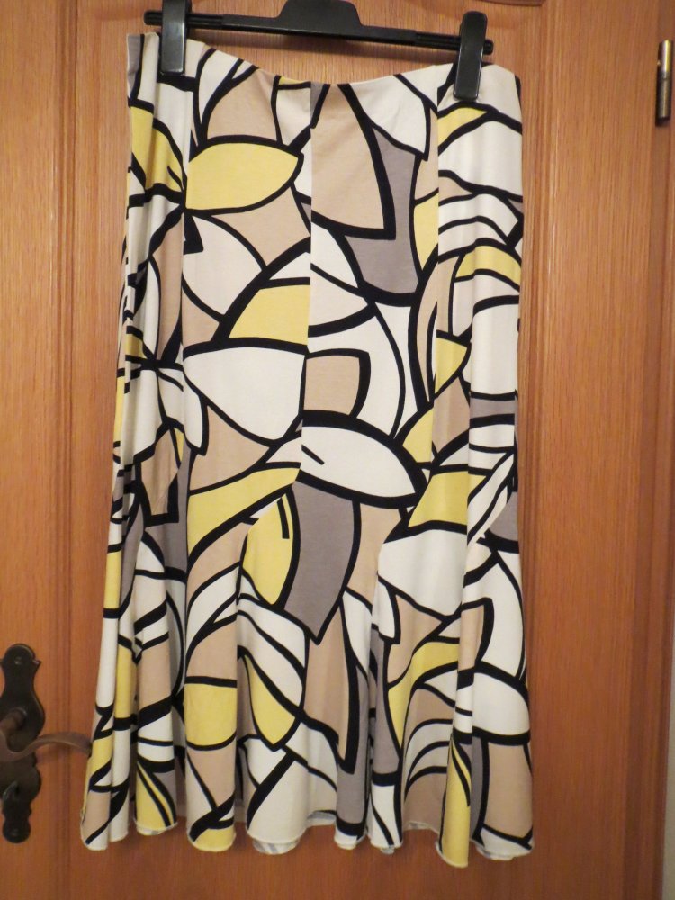 2-Teiler Bluse und Rock, Gr.42/44, bunt