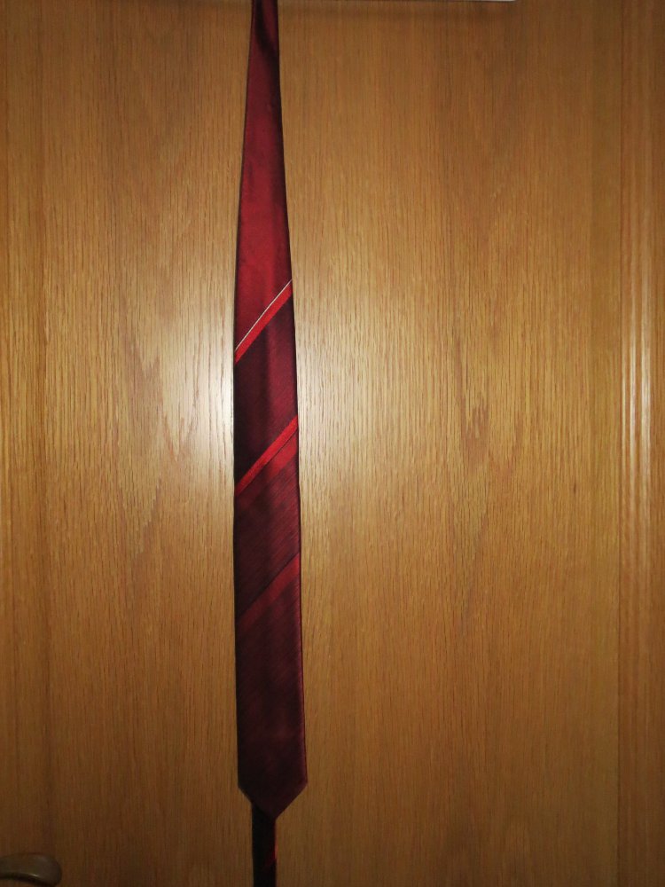 Krawatte, Trevira, rot, gestreift