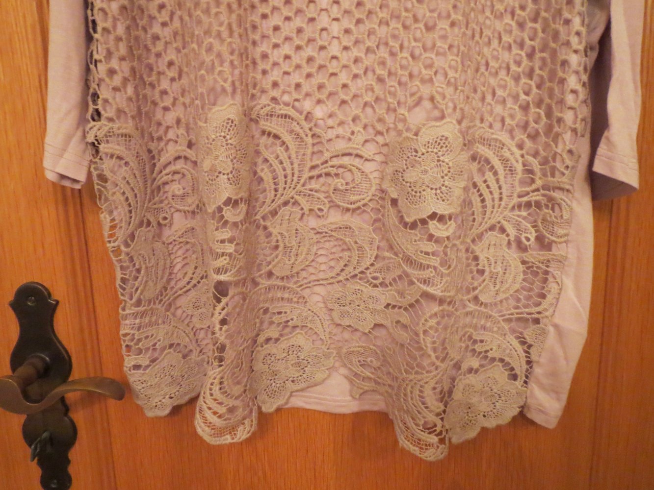 Bluse, Tunika, Gr.42/M, altrosa, 3/4 Ärmel